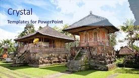  Presentation with eden - Presentation design having saraswati - pura kebo eden temple pejeng background and a  colored foreground