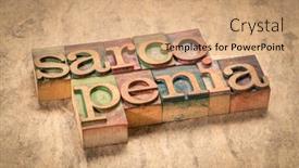  Presentation with muscle - Presentation theme having sarcopenia-muscle-loss-due background and a coral colored foreground