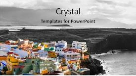  Presentation with architecture sheikh zayed grand mosque - Colorful slide set enhanced with sardina in north scenic coastal backdrop and a light gray colored foreground