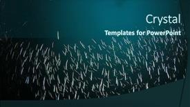  Presentation with fish ocean - Audience pleasing PPT theme consisting of sardines-fish-in-ocean backdrop and a ocean colored foreground
