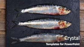  Presentation with sardines - Audience pleasing slide deck consisting of house on real estate market backdrop and a soft green colored foreground