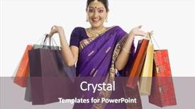  Presentation with saree - Colorful slides enhanced with saree - beautiful assamese woman holding shopping backdrop and a violet colored foreground