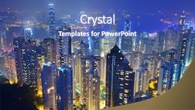  Presentation with hong kong skectch - PPT layouts featuring sar - famed skyline of hong kong background and a ocean colored foreground