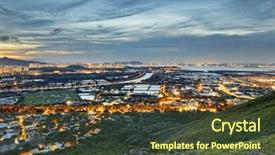  Presentation with hong kong - Beautiful PPT layouts featuring sar - famed skyline of hong kong backdrop and a light blue colored foreground