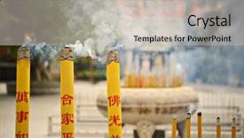  Presentation with hong kong china - Beautiful slide deck featuring lantau island hong kong sar backdrop and a soft green colored foreground