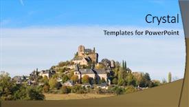  Presentation with culture french russia kids - Colorful presentation theme enhanced with sar - village turenne in french limousin backdrop and a light blue colored foreground