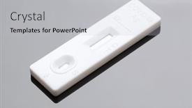  Presentation with antigen test - Presentation theme having sars-cov-2-rapid-antigen background and a light gray colored foreground