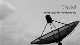  Presentation with satellite dish - Colorful PPT layouts enhanced with satelite - satellite dish backdrop and a light gray colored foreground