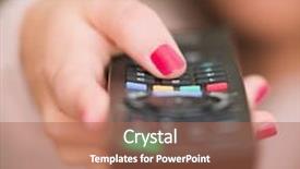  Presentation with human fossils - Theme with satellite - close-up of human hand holding background and a coral colored foreground