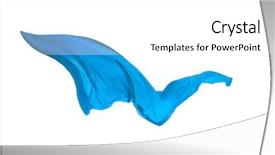  Presentation with image resolution - PPT theme with satin - smooth elegant blue transparent cloth background and a white colored foreground