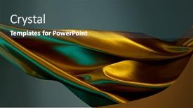  Presentation with freeze - Slide deck having satin-cloth-flowing-by-wind background and a dark gray colored foreground