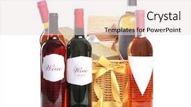  Presentation with valentines day - Slides having satin glass - st valentines day concept wine background and a sky blue colored foreground