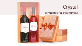  Presentation with valentines day - Slides having satin glass - st valentines day concept wine background and a  colored foreground