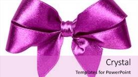  Presentation with lily of the valley close - Cool new presentation with satin ribbon bow in lilac backdrop and a lilac colored foreground