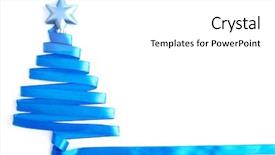  Presentation with satin - Beautiful PPT theme featuring beautiful fir tree made backdrop and a light gray colored foreground