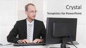  Presentation with lawyer - Audience pleasing theme consisting of suit like a lawyer backdrop and a light gray colored foreground