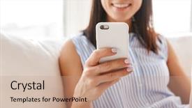  Presentation with elegant - Amazing presentation theme having satisfy - portrait of satisfied woman 40s backdrop and a coral colored foreground