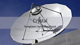  Presentation with satellite dish - Slides enhanced with sattelite - satellite dish background and a light gray colored foreground