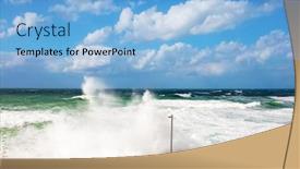  Presentation with walk - Colorful presentation design enhanced with saturday-walk-along-the-jaffa backdrop and a light blue colored foreground