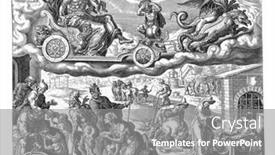  Presentation with aquarius - Audience pleasing theme consisting of saturn-rides-in-his-chariot backdrop and a gray colored foreground