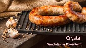  Presentation with spicy food - Theme having sauce and spices template background and a wine colored foreground