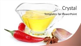  Presentation with oil gas pipeline transportation natural - Presentation enhanced with sauce-boat with red chili background and a  colored foreground