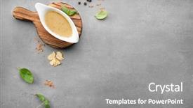  Presentation with geotechnical engineering soil boring boat - PPT layouts consisting of sauce boat with turkey gravy background and a gray colored foreground