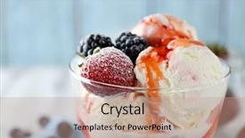  Presentation with ice frozen - Amazing PPT theme having sauce on color wooden background backdrop and a coral colored foreground