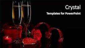  Presentation with fight two boxer boxing - PPT layouts enhanced with saucer in the shape background and a black colored foreground