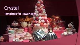  Presentation with tissue - Beautiful theme featuring saucers jewelry and tissue backdrop and a  colored foreground