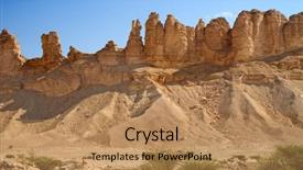  Presentation with riyadh - Cool new theme with saude - clay rocks surrounding riyadh city backdrop and a coral colored foreground