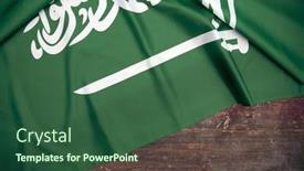  Presentation with saudi arabia - Presentation having saudi-arabia-flag-use background and a ocean colored foreground
