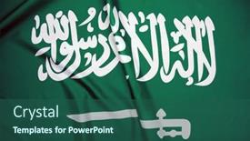 Presentation with saudi arabia - PPT layouts with saudi-arabia-flag-use background and a ocean colored foreground