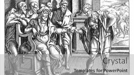  Presentation with paul - Theme with saul-receives-letters-of-recommendation background and a light gray colored foreground