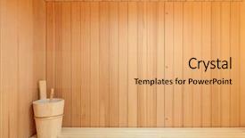  Presentation with interior - PPT layouts with sauna of a modern house background and a  colored foreground