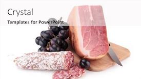  Presentation with airport boarding board - Audience pleasing slide deck consisting of sausage-and-ham-on-board backdrop and a white colored foreground