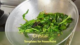  Presentation with japanese style - Amazing PPT theme having sauteing-or-stir-frying backdrop and a tawny brown colored foreground