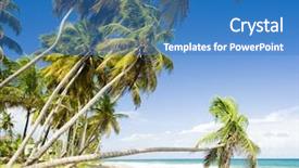  Presentation with maya bay - Amazing PPT theme having sauteurs bay grenada backdrop and a teal colored foreground