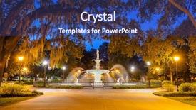  Presentation with savannah - Presentation consisting of savannah georgia usa at forsyth background and a ocean colored foreground