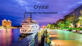  Presentation with savannah - Beautiful PPT layouts featuring savannah georgia usa riverfront backdrop and a light blue colored foreground