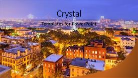  Presentation with savannah - Theme with savannah georgia usa skyline background and a light blue colored foreground