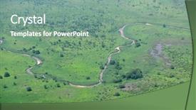  Presentation with south sudan - Slide set featuring tobacco pipe isolated on white background background and a soft green colored foreground