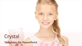  Presentation with teenage girl - Beautiful theme featuring save children - picture of lovely teenage girl backdrop and a lemonade colored foreground