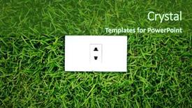  Presentation with green energy - Audience pleasing presentation consisting of save electricity - energy concept outlet in fresh backdrop and a forest green colored foreground