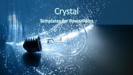  Presentation with fiber optics - Beautiful presentation theme featuring save electricity - fiber optics background with lots backdrop and a ocean colored foreground