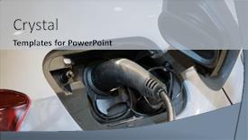  Presentation with green plug - PPT theme with save-environment-ecology-alternative-green and a lemonade colored foreground