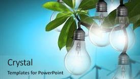  Presentation with save - Colorful PPT layouts enhanced with save fuel - lightbulb backdrop and a arctic colored foreground