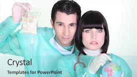  Presentation with save earth - Slide deck featuring save planet - caring for the earth background and a  colored foreground