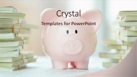 Presentation with piggy bank is evil - Slides with save surroundings - image of pink piggy bank background and a lemonade colored foreground