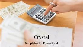  Presentation with money notes - Slide set consisting of save tax - savings finances economy and home background and a lemonade colored foreground